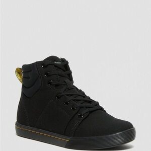 Women’s Dr Martens Black Canvas High Top Sneaker Boot Size 6